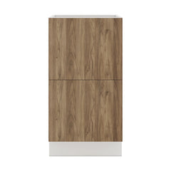 Modernform Cabinet Walnut 18" W X 34 1/2" H X 21" D Vanity Base with 2 Drawers