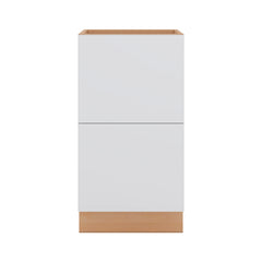 Modernform Cabinet Matte White 18" W X 34 1/2" H X 21" D Vanity Base with 2 Drawers