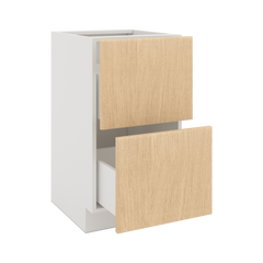 Modernform Cabinet Natural Oak 18" W X 34 1/2" H X 21" D Vanity Base with 2 Drawers