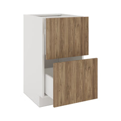 Modernform Cabinet Walnut 18" W X 34 1/2" H X 21" D Vanity Base with 2 Drawers