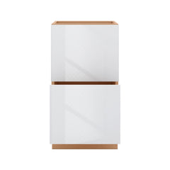 Modernform Cabinet Gloss White 18" W X 34 1/2" H X 21" D Vanity Base with 2 Drawers