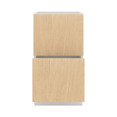 Modernform Cabinet Natural Oak 18" W X 34 1/2" H X 21" D Vanity Base with 2 Drawers