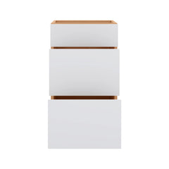Modernform Cabinet Matte White 18" W X 34 1/2" H X 21" D Vanity Base with 3 Drawers