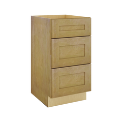 Modernform Cabinet Natural Shaker 18" W X 34 1/2" H X 21" D Vanity Base with 3 Drawers