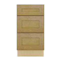 Modernform Cabinet Natural Shaker 18" W X 34 1/2" H X 21" D Vanity Base with 3 Drawers