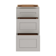 CNC Luxor 5-Piece Misty Grey 18" W Vanity Drawer Base Cabinet