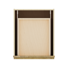 Modernform Cabinet Natural Shaker 18" W X 34 1/2" H X 21" D Vanity Base with 3 Drawers