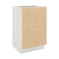 Modernform Cabinet Natural Oak 21" W X 34 1/2" H X 21" D Vanity Base with 2 Drawers