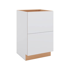Modernform Cabinet Matte White 21" W X 34 1/2" H X 21" D Vanity Base with 2 Drawers
