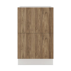 Modernform Cabinet Walnut 21" W X 34 1/2" H X 21" D Vanity Base with 2 Drawers