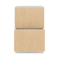 Modernform Cabinet Natural Oak 21" W X 34 1/2" H X 21" D Vanity Base with 2 Drawers