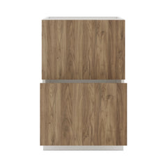 Modernform Cabinet Walnut 21" W X 34 1/2" H X 21" D Vanity Base with 2 Drawers