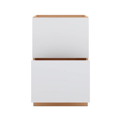 Modernform Cabinet Matte White 21" W X 34 1/2" H X 21" D Vanity Base with 2 Drawers
