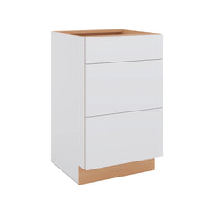Modernform Cabinet Matte White 21" W X 34 1/2" H X 21" D Vanity Base with 3 Drawers