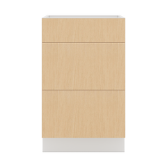 Modernform Cabinet Natural Oak 21" W X 34 1/2" H X 21" D Vanity Base with 3 Drawers