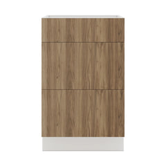 Modernform Cabinet Walnut 21" W X 34 1/2" H X 21" D Vanity Base with 3 Drawers