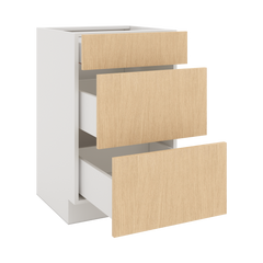Modernform Cabinet Natural Oak 21" W X 34 1/2" H X 21" D Vanity Base with 3 Drawers