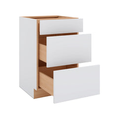 Modernform Cabinet Matte White 21" W X 34 1/2" H X 21" D Vanity Base with 3 Drawers
