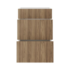 Modernform Cabinet Walnut 21" W X 34 1/2" H X 21" D Vanity Base with 3 Drawers