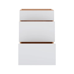Modernform Cabinet Matte White 21" W X 34 1/2" H X 21" D Vanity Base with 3 Drawers
