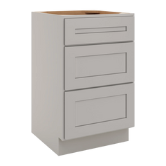 CNC Luxor 5-Piece Misty Grey 21" W Vanity Drawer Base Cabinet