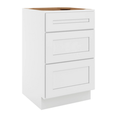 CNC Luxor 5-Piece White 21" W Vanity Drawer Base Cabinet