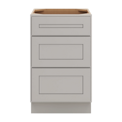 CNC Luxor 5-Piece Misty Grey 21" W Vanity Drawer Base Cabinet