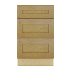 Modernform Cabinet Natural Shaker 21" W X 34 1/2" H X 21" D Vanity Base with 3 Drawers