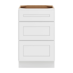 CNC Luxor 5-Piece White 21" W Vanity Drawer Base Cabinet