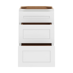 CNC Luxor 5-Piece White 21" W Vanity Drawer Base Cabinet