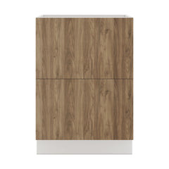 Modernform Cabinet Walnut 24" W X 34 1/2" H X 21" D Vanity Base with 2 Drawers