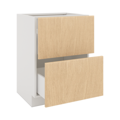 Modernform Cabinet Natural Oak 24" W X 34 1/2" H X 21" D Vanity Base with 2 Drawers