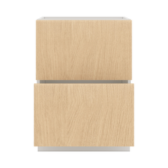 Modernform Cabinet Natural Oak 24" W X 34 1/2" H X 21" D Vanity Base with 2 Drawers