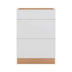 Modernform Cabinet Matte White 24" W X 34 1/2" H X 21" D Vanity Base with 3 Drawers