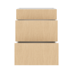Modernform Cabinet Natural Oak 24" W X 34 1/2" H X 21" D Vanity Base with 3 Drawers