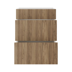 Modernform Cabinet Walnut 24" W X 34 1/2" H X 21" D Vanity Base with 3 Drawers