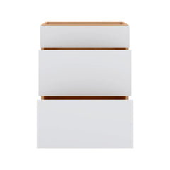 Modernform Cabinet Matte White 24" W X 34 1/2" H X 21" D Vanity Base with 3 Drawers