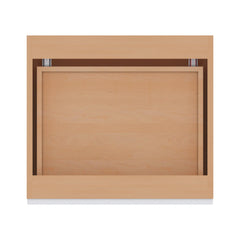 Modernform Cabinet Gloss White 24" W X 34 1/2" H X 21" D Vanity Base with 3 Drawers