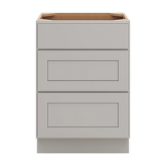 CNC Luxor Misty Grey 24" W Vanity Drawer Base Cabinet