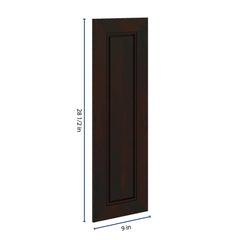 J&K Espresso K8 Vanity Drawer Front 09" W x 28 1/2" H