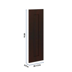 J&K Java Coffee S1 Vanity Drawer Front 09" W x 28 1/2" H