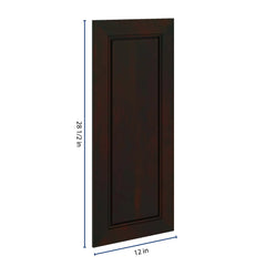 J&K Espresso K8 Vanity Drawer Front 12" W x 28 1/2" H