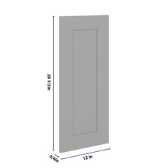 J&K Castle Grey S5 Vanity Drawer Front 12" W x 28 1/2" H
