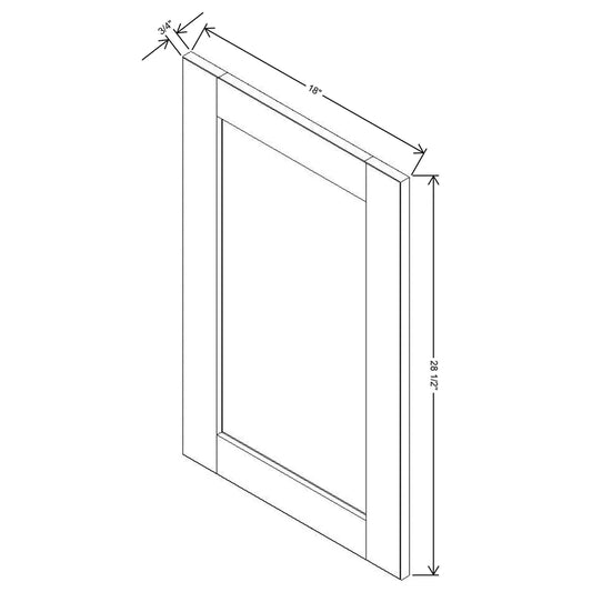 J&K Naval B7 Vanity Drawer Front 18" W x 28 1/2" H