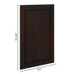 J&K Espresso K8 Vanity Drawer Front 18" W x 28 1/2" H