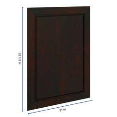 J&K Espresso K8 Vanity Drawer Front 21" W x 28 1/2" H
