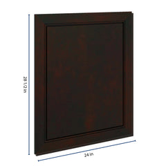 J&K Espresso K8 Vanity Drawer Front 24" W x 28 1/2" H
