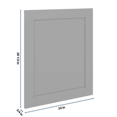 J&K Castle Grey S5 Vanity Drawer Front 24" W x 28 1/2" H