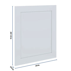 J&K White Shaker S8 Vanity Drawer Front 24" W x 28 1/2" H