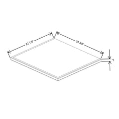 Fabuwood Allure Galaxy horizon 24"W & 22"D Vera Platform For V24
